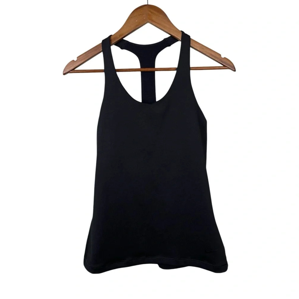 Nike Dri-Fit Racerback Tank Built-In Sports Bra Size S
